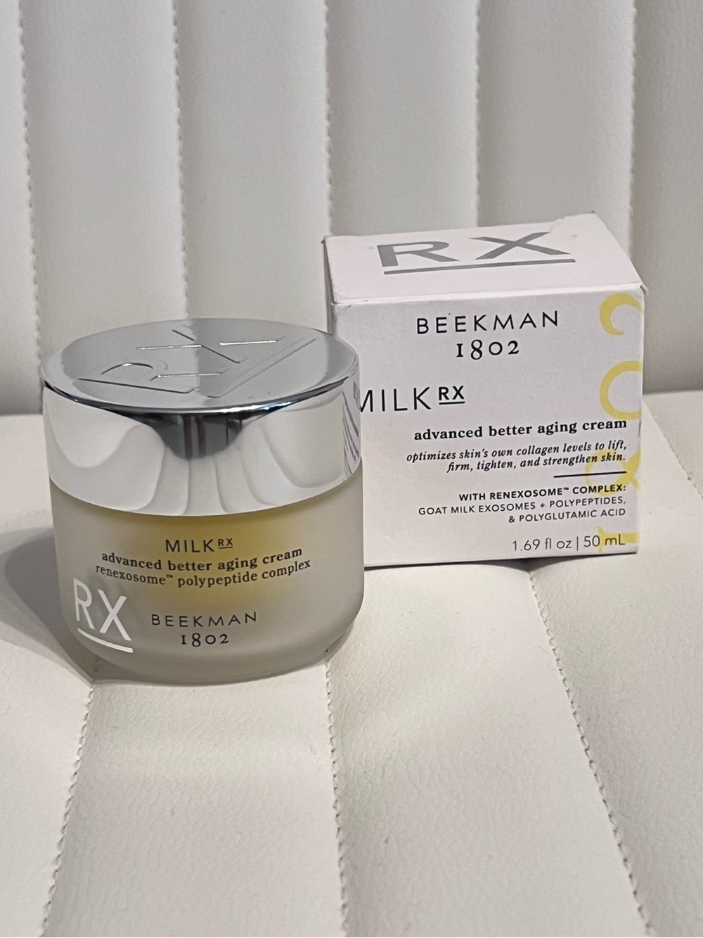 NIB Beekman 1802 Milk RX Advanced Better Aging Cream 1.69 Fl Oz